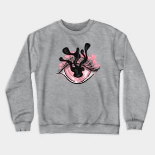 Weird Pink Eye Cute Pastel Goth Crewneck Sweatshirt